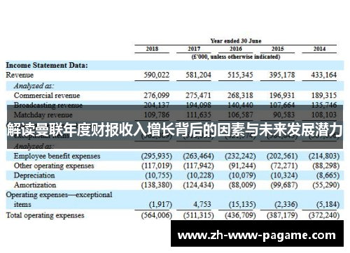 解读曼联年度财报收入增长背后的因素与未来发展潜力